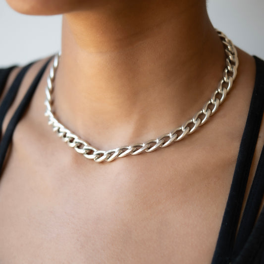 Silver Extra Large Curb Chain