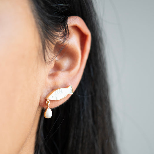 Fish Charm Earrings