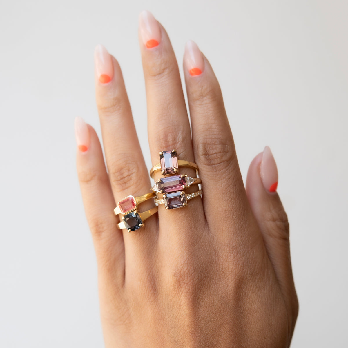 Dark Indigo Spinel Ring