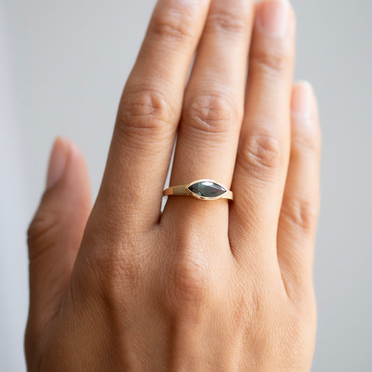 Forest Green Sapphire Mojave Ring