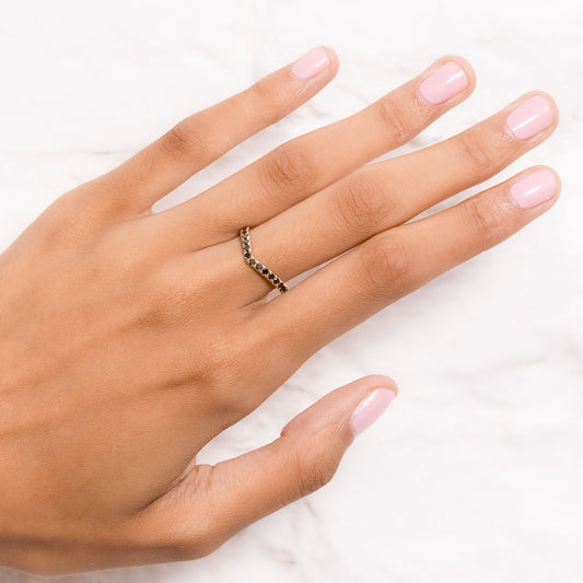 Wishbone Half Eternity Band