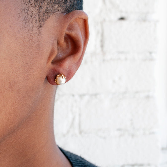 White Pearl Studs