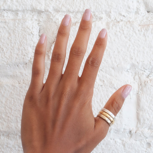 Thin White Gold Band