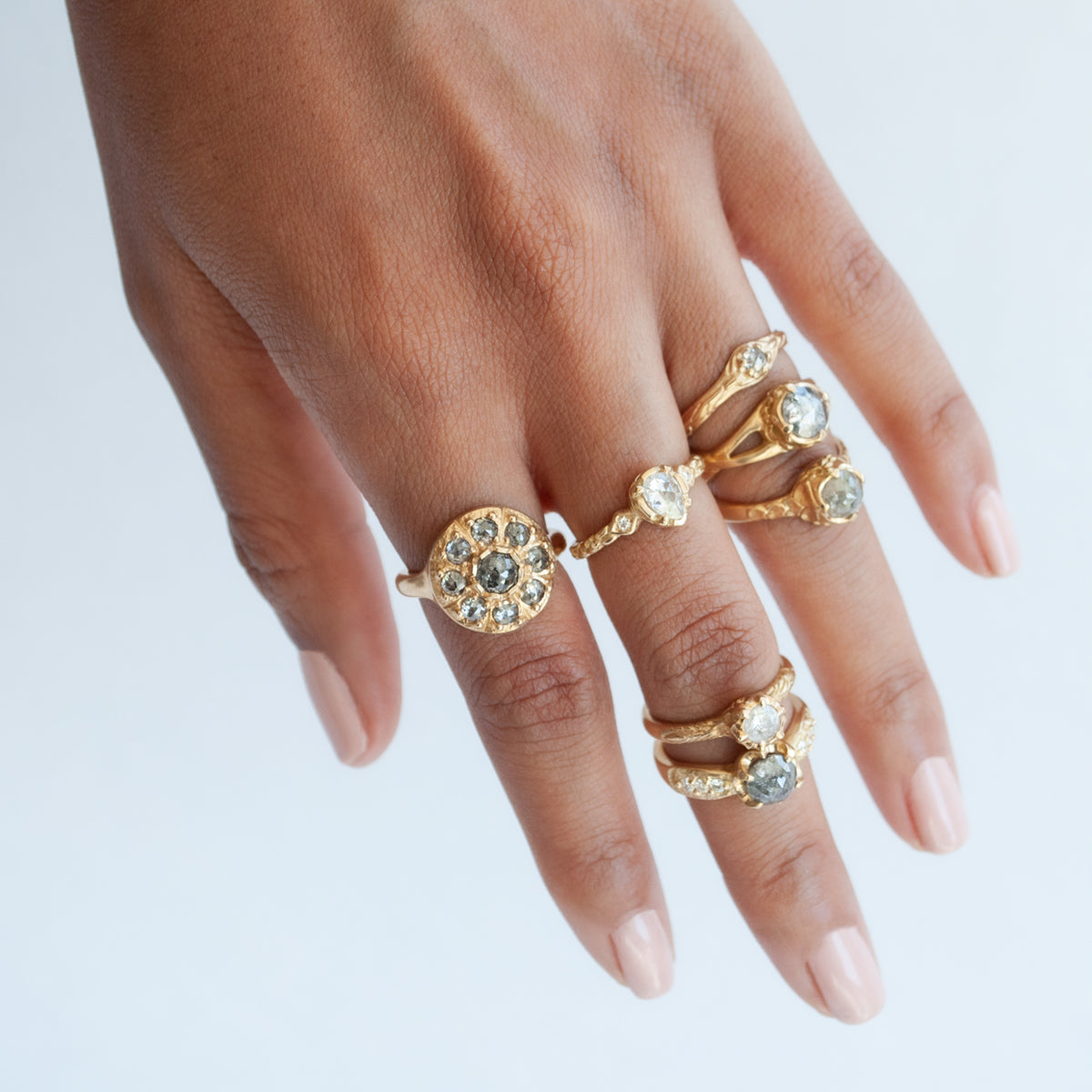 Ara Salt & Pepper Diamond Ring