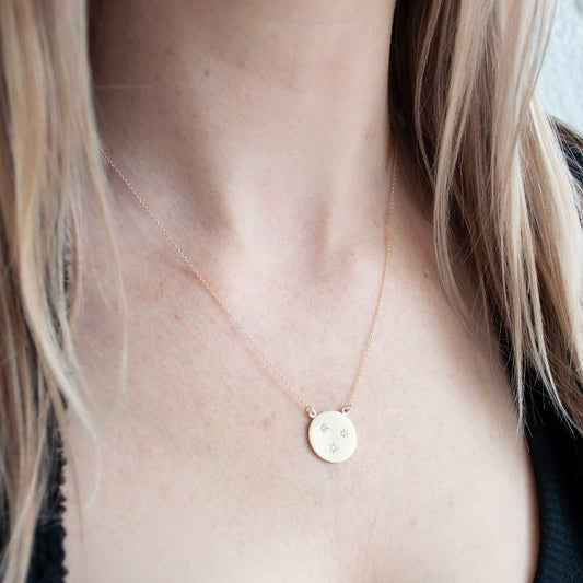 Starry Sky Circle Necklace