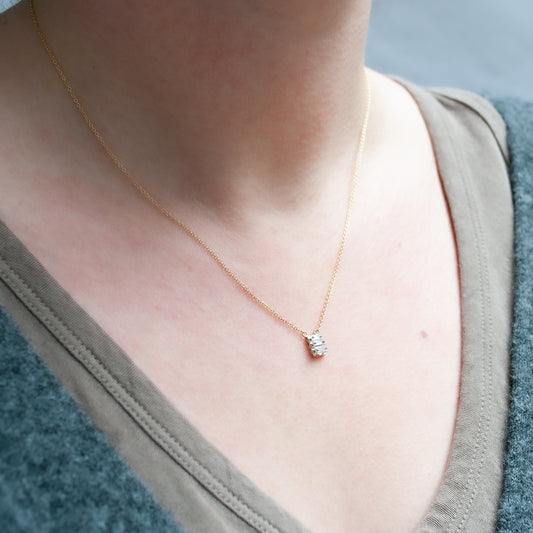 Triple Baguette Diamond Necklace