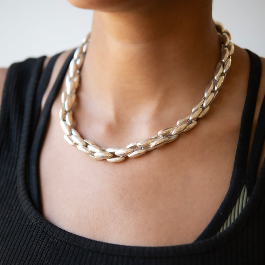 Silver Rupe Chain Necklace