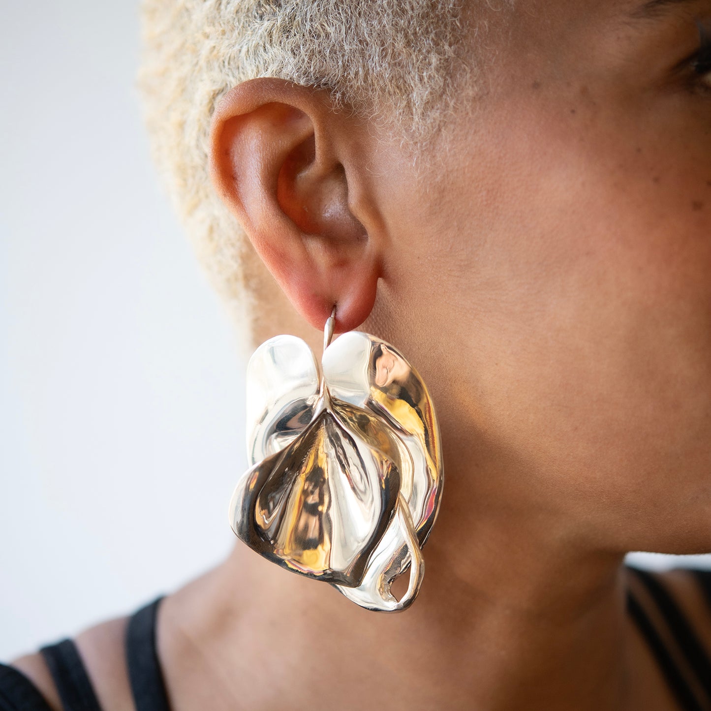 Silver Flower District Earrings