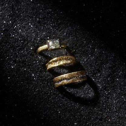 Diamond Valley Gold Fissure Ring
