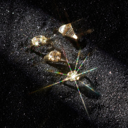 Prism Diamond Shield Ring