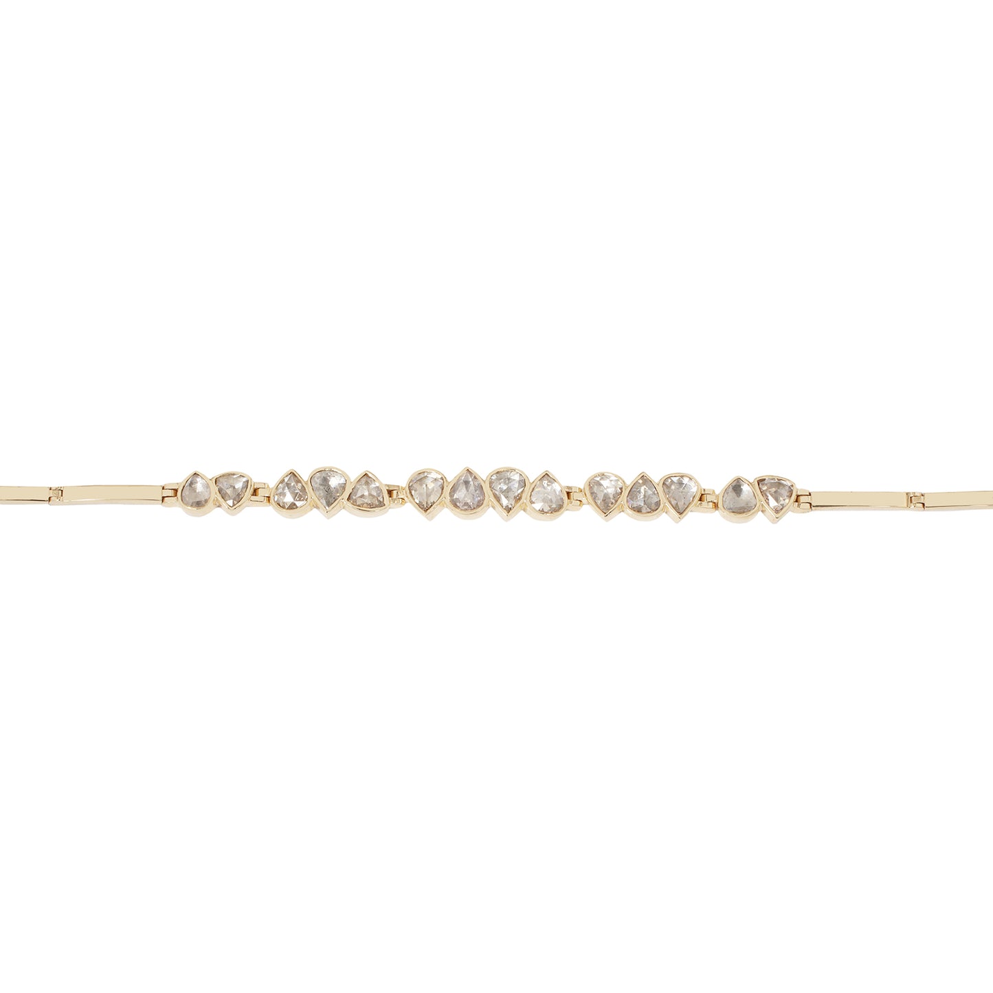 Gray Diamond Articulated Bracelet