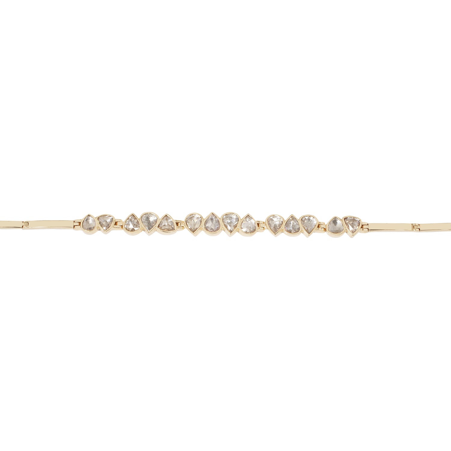 Gray Diamond Articulated Bracelet
