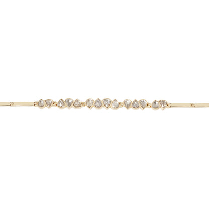 Gray Diamond Articulated Bracelet