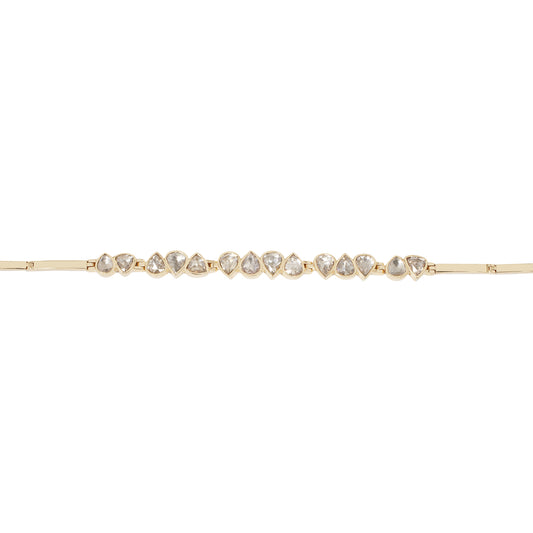 Gray Diamond Articulated Bracelet