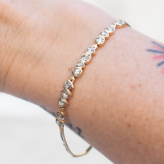 Gray Diamond Articulated Bracelet