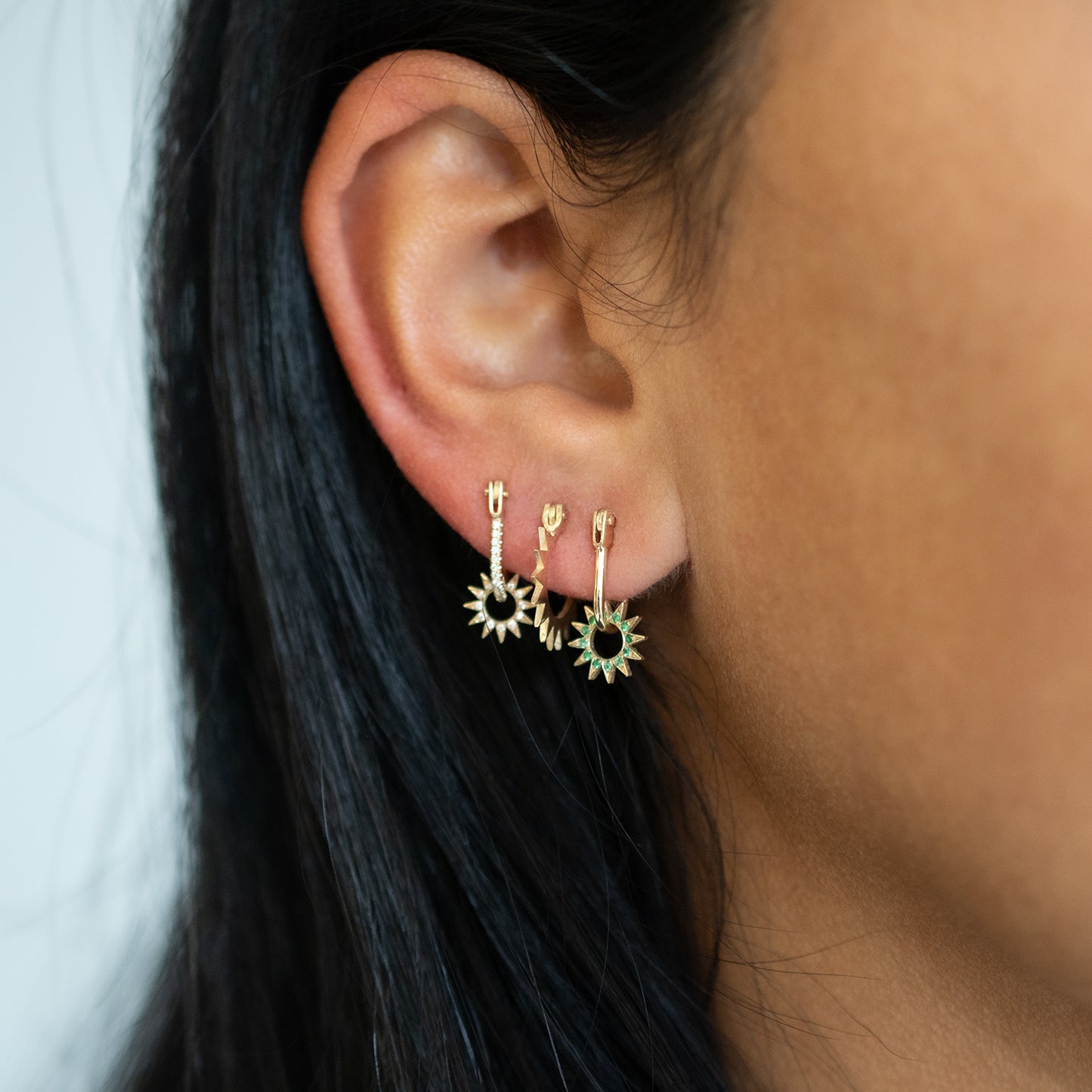 Pavé Baby Spur Earrings