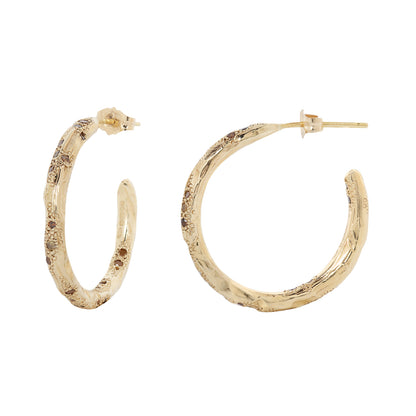 X Mixed Diamond Hoops