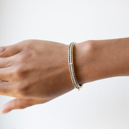 Diamond & Clover Bangle