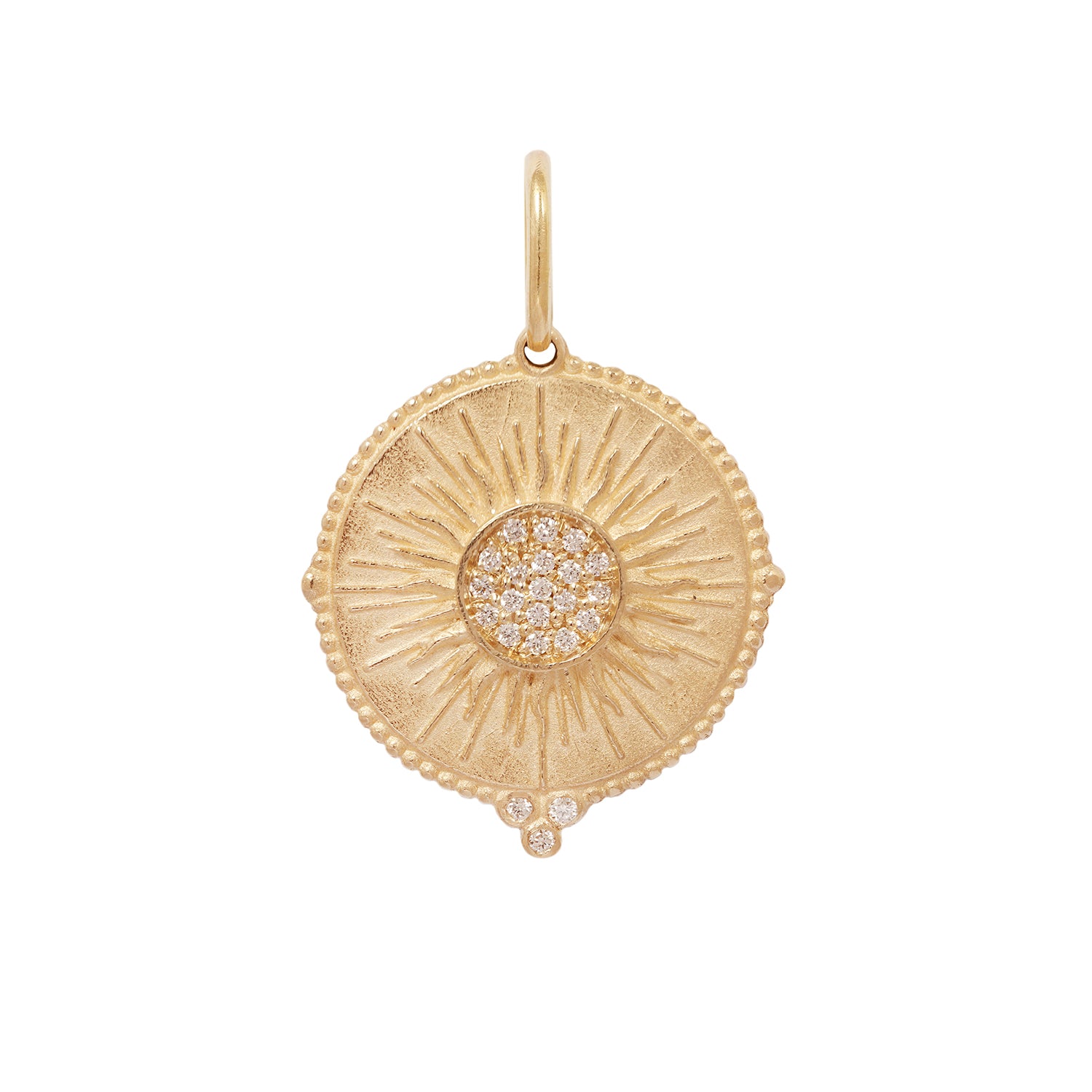 Diamond Sun Charm