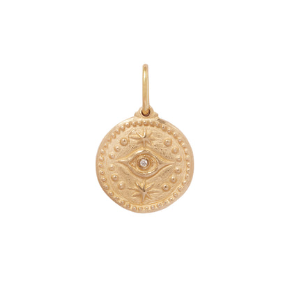 Evil Eye & Hamsa Gold Charm