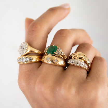 Quintet Star Diamond Ring