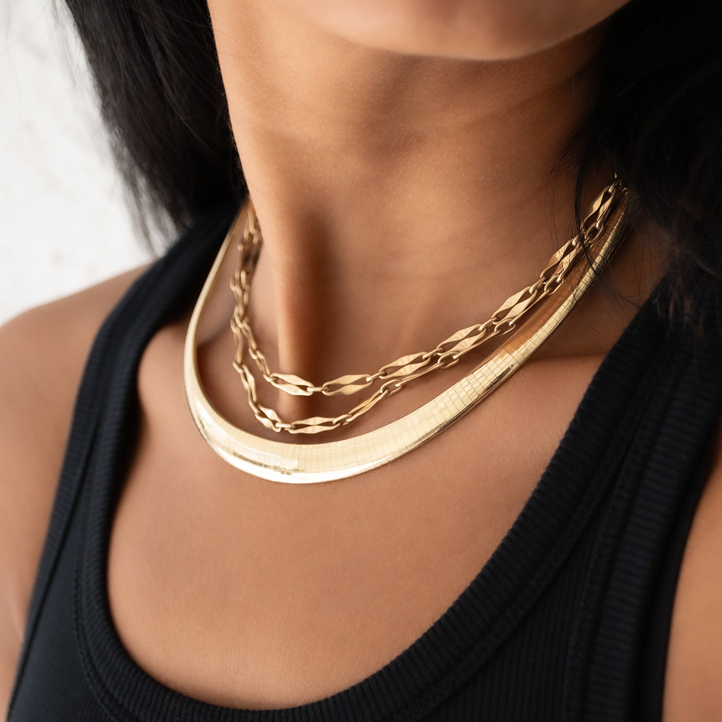 Gold Vintage Omega Necklace