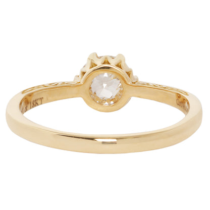 Gleaming Crown Jubilee Solitaire Ring