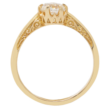 Gleaming Crown Jubilee Solitaire Ring