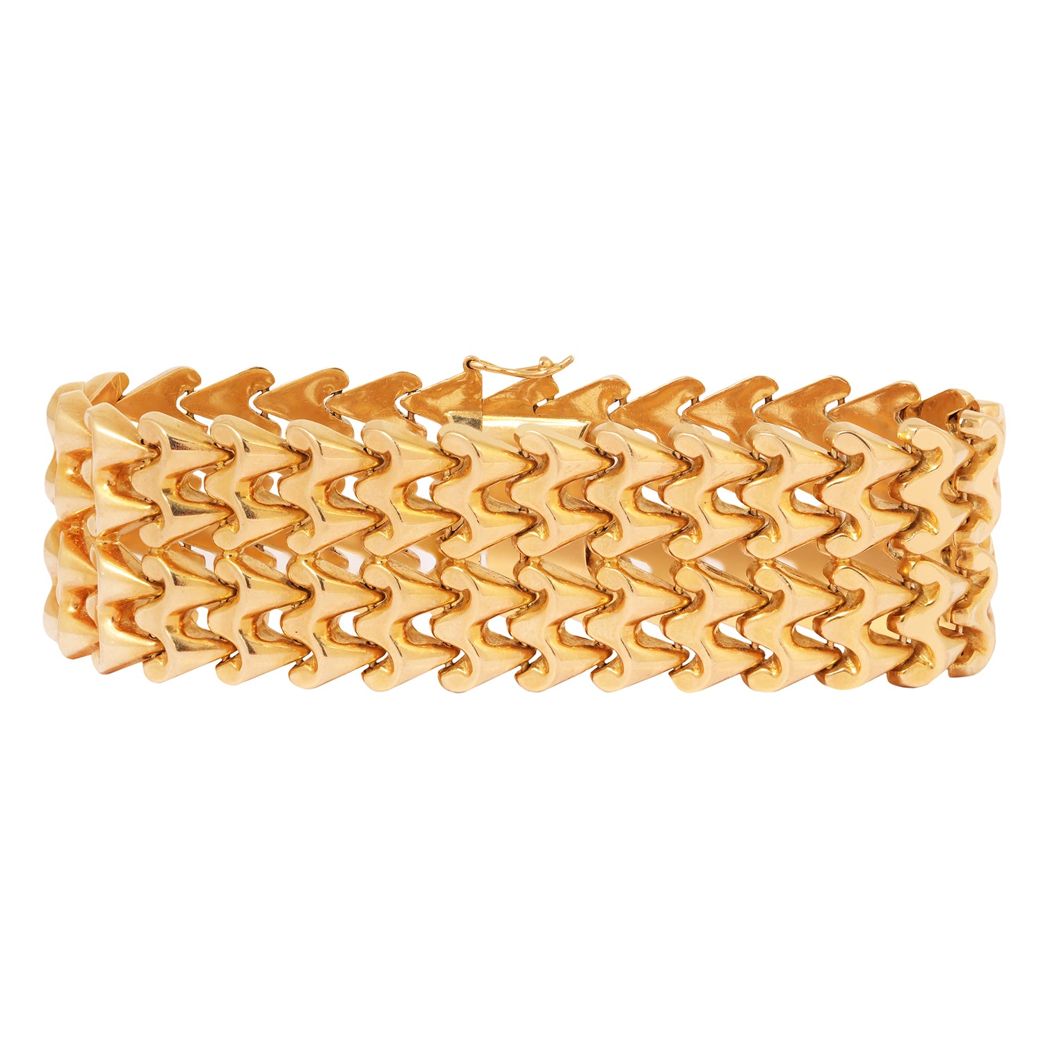 Gilded Lattice Link Bracelet