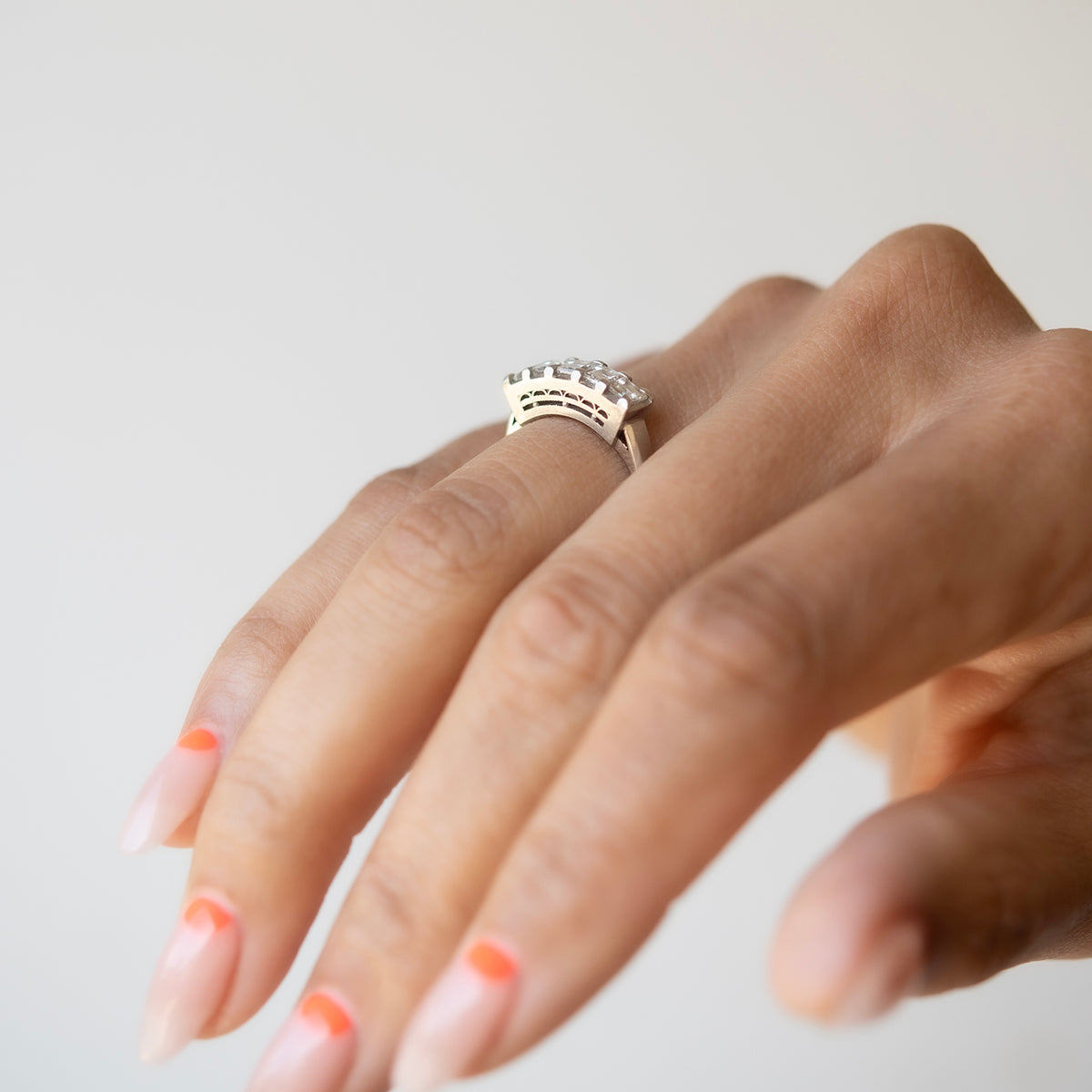 Carré Diamond Deco Ring