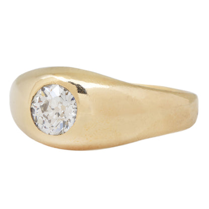 Gold Gilded Diamond Dome Ring