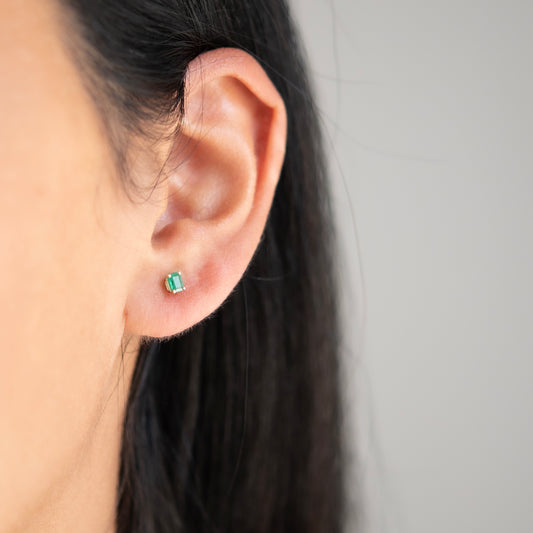 Emerald Linear Studs