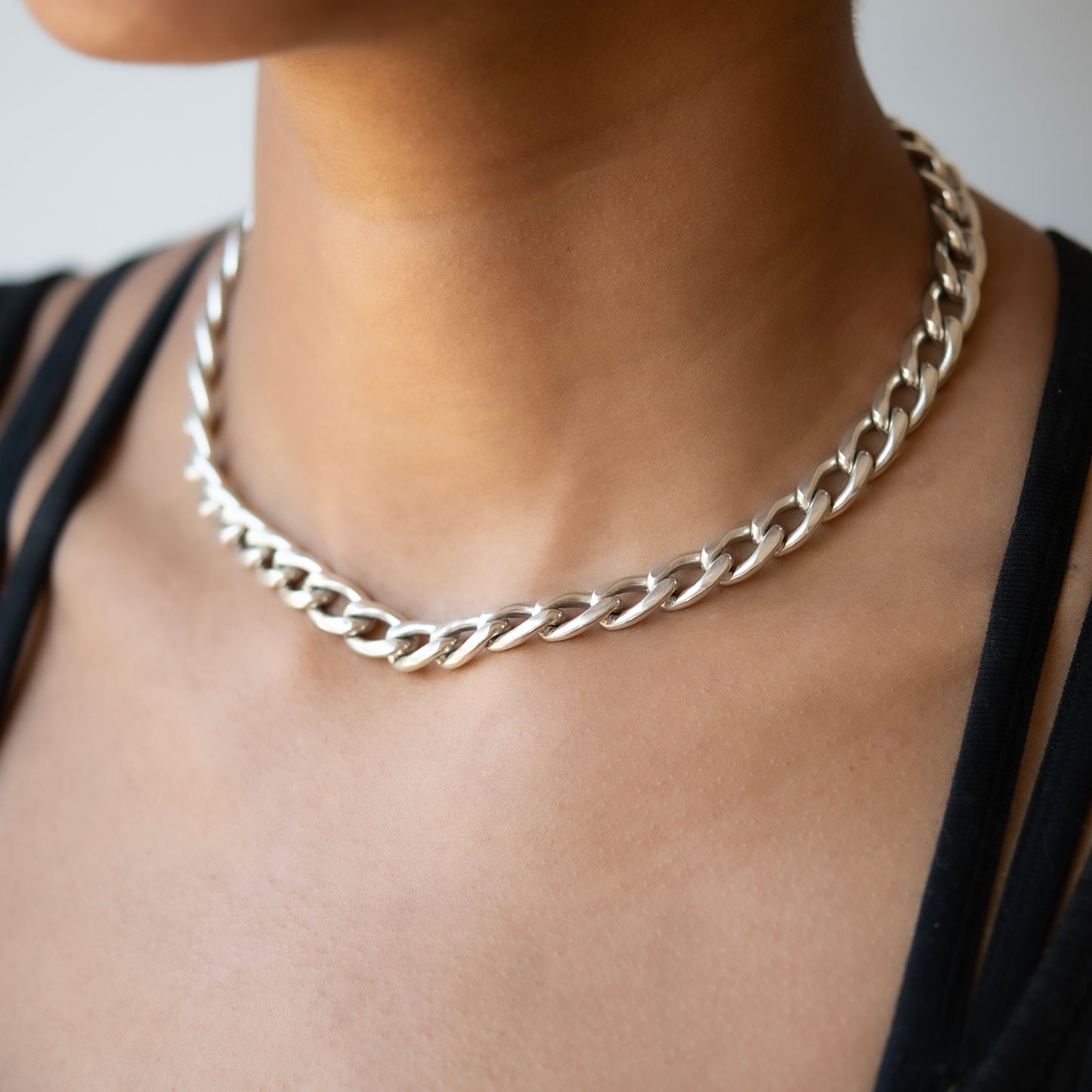 Silver Extra Large Curb Chain