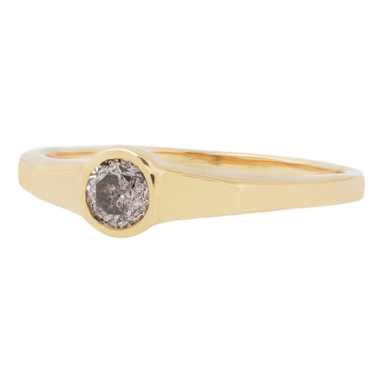 Salt & Pepper Diamond Eclipse Ring