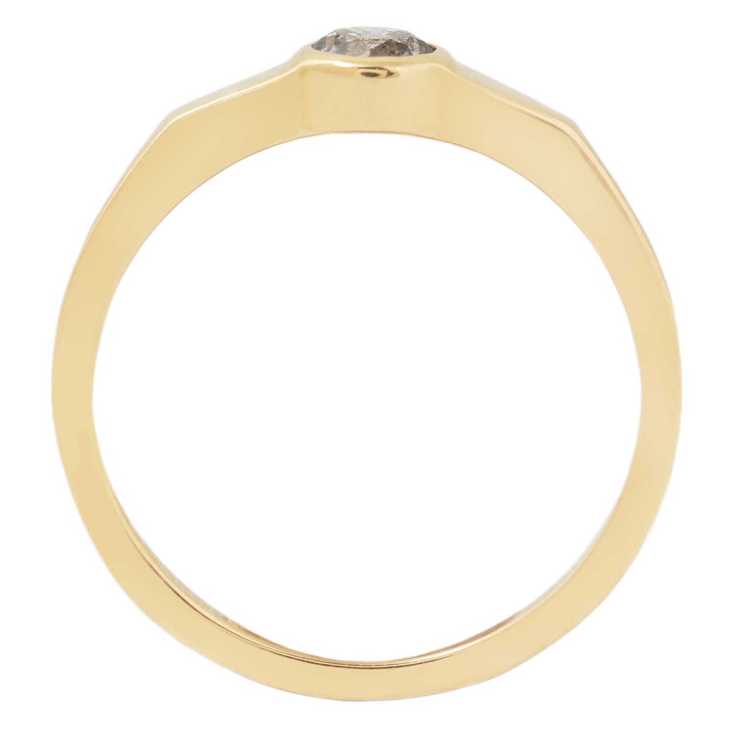 Salt & Pepper Diamond Eclipse Ring