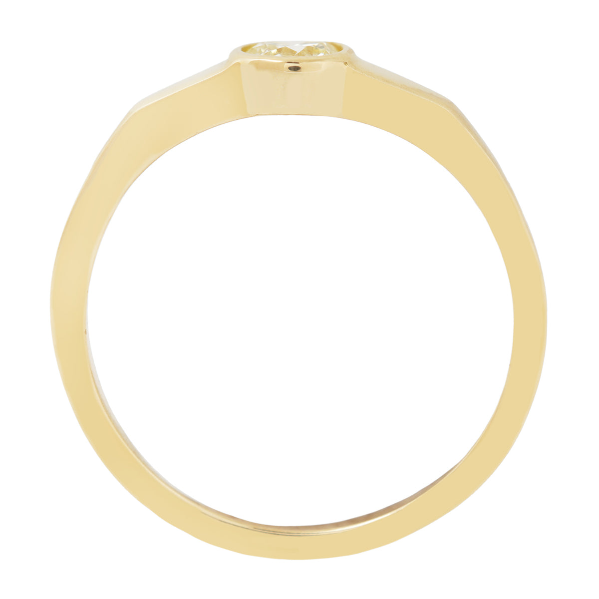 Yellow Diamond Eclipse Ring