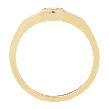 Yellow Diamond Eclipse Ring