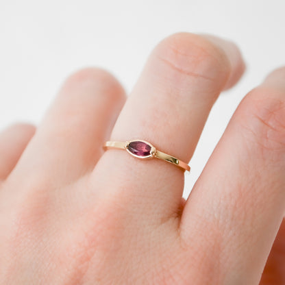 Garnet Marquise Ring