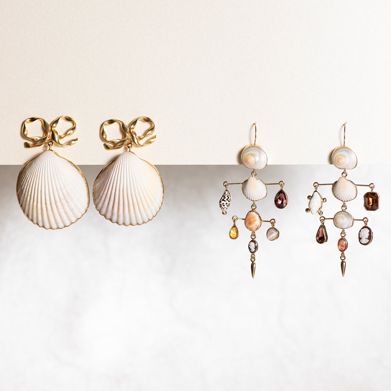 Layered Victorian Drop Earrings