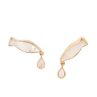 Fish Charm Earrings