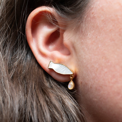 Fish Charm Earrings