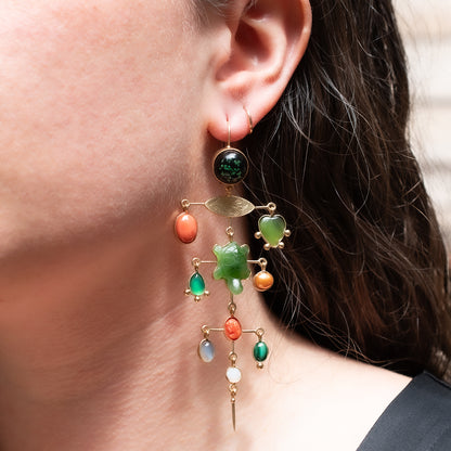 Multilayer Balance Victorian Drop Earrings