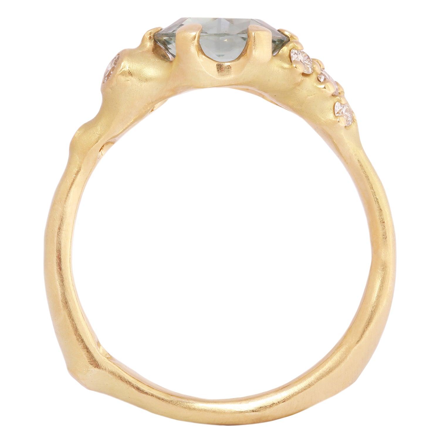Montana Sapphire Tideworn Cluster Ring