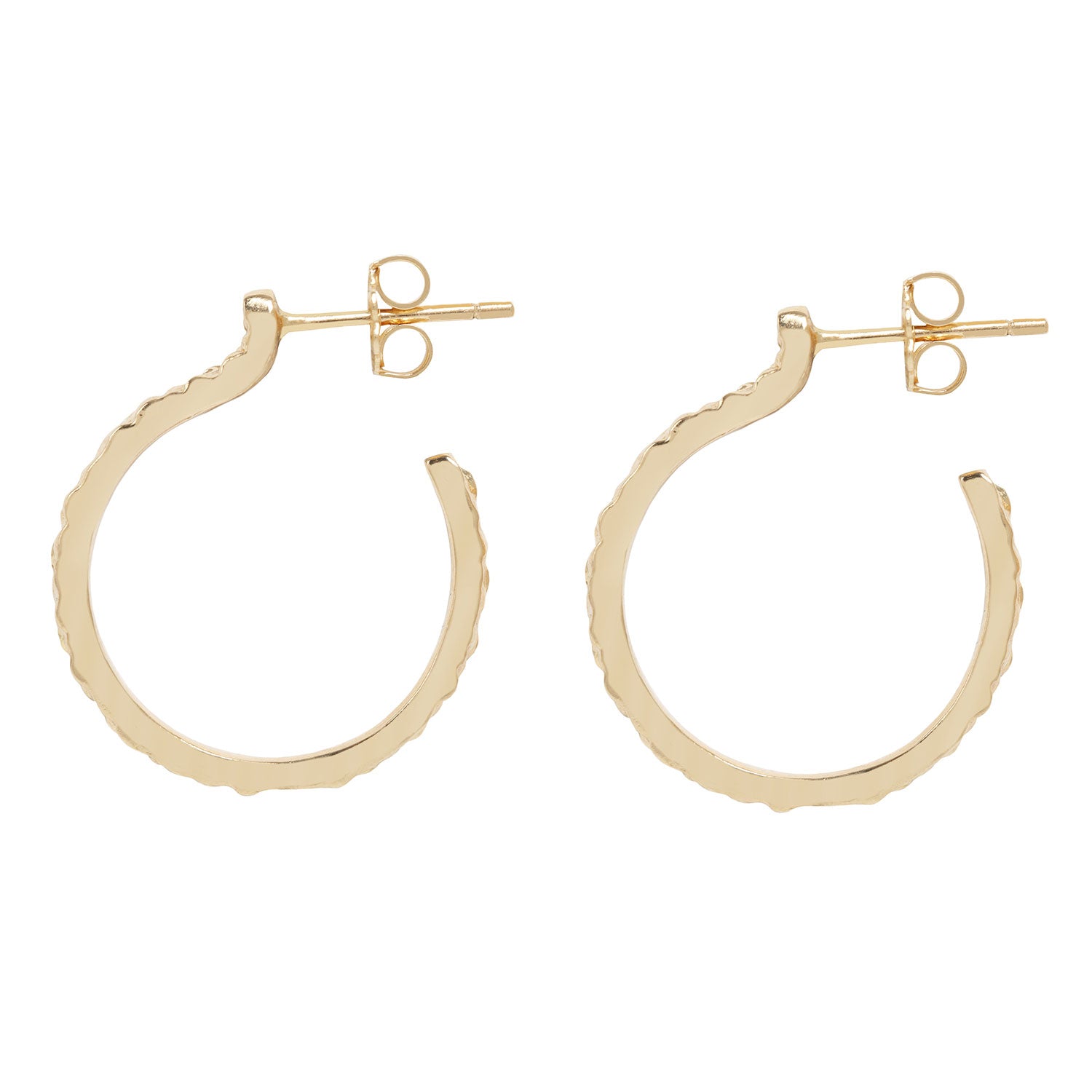 Small Gold Stingray Hoops