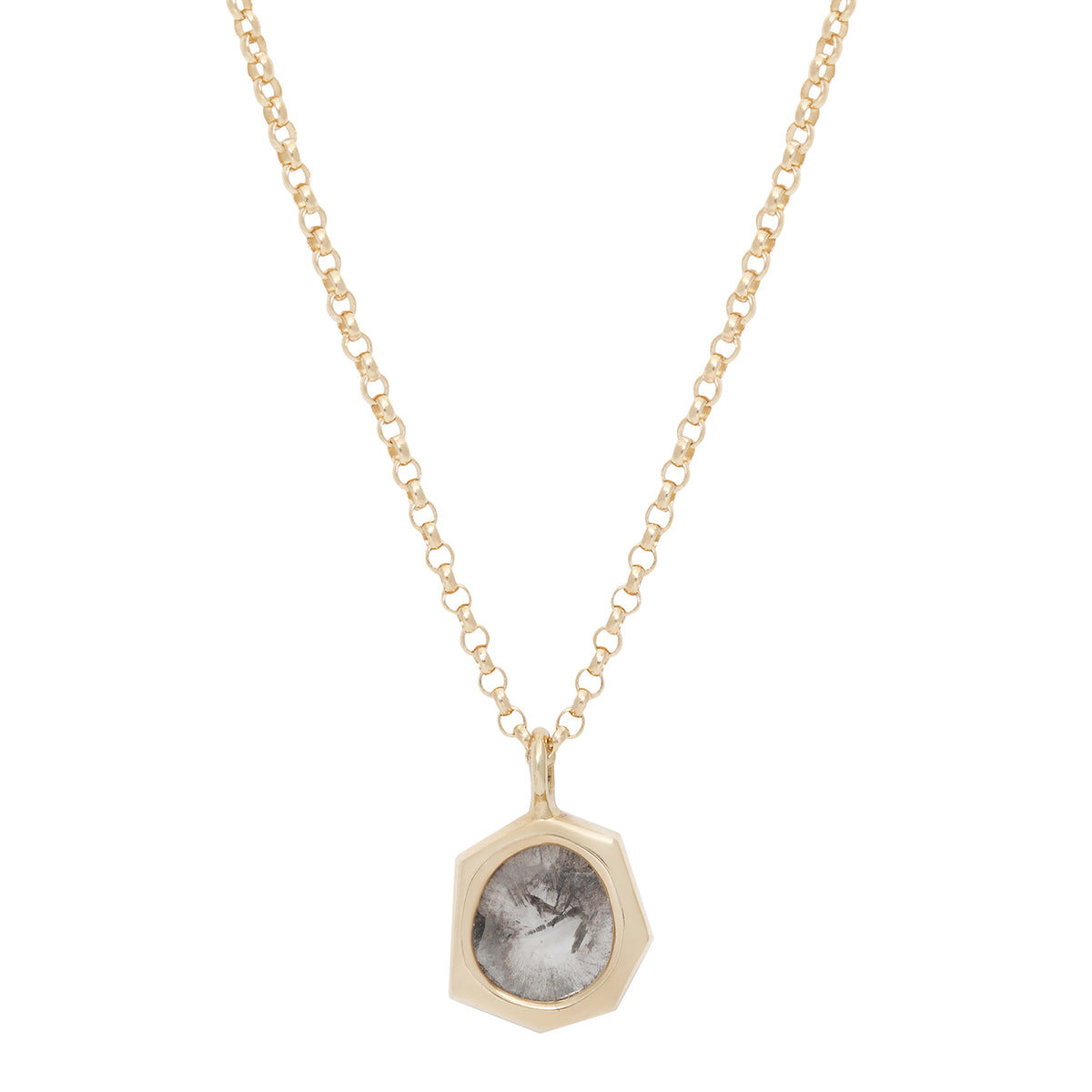 Diamond Slice Geo Necklace