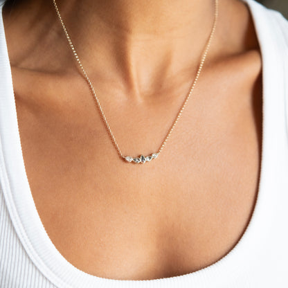 Ombre Diamond Pebble Necklace