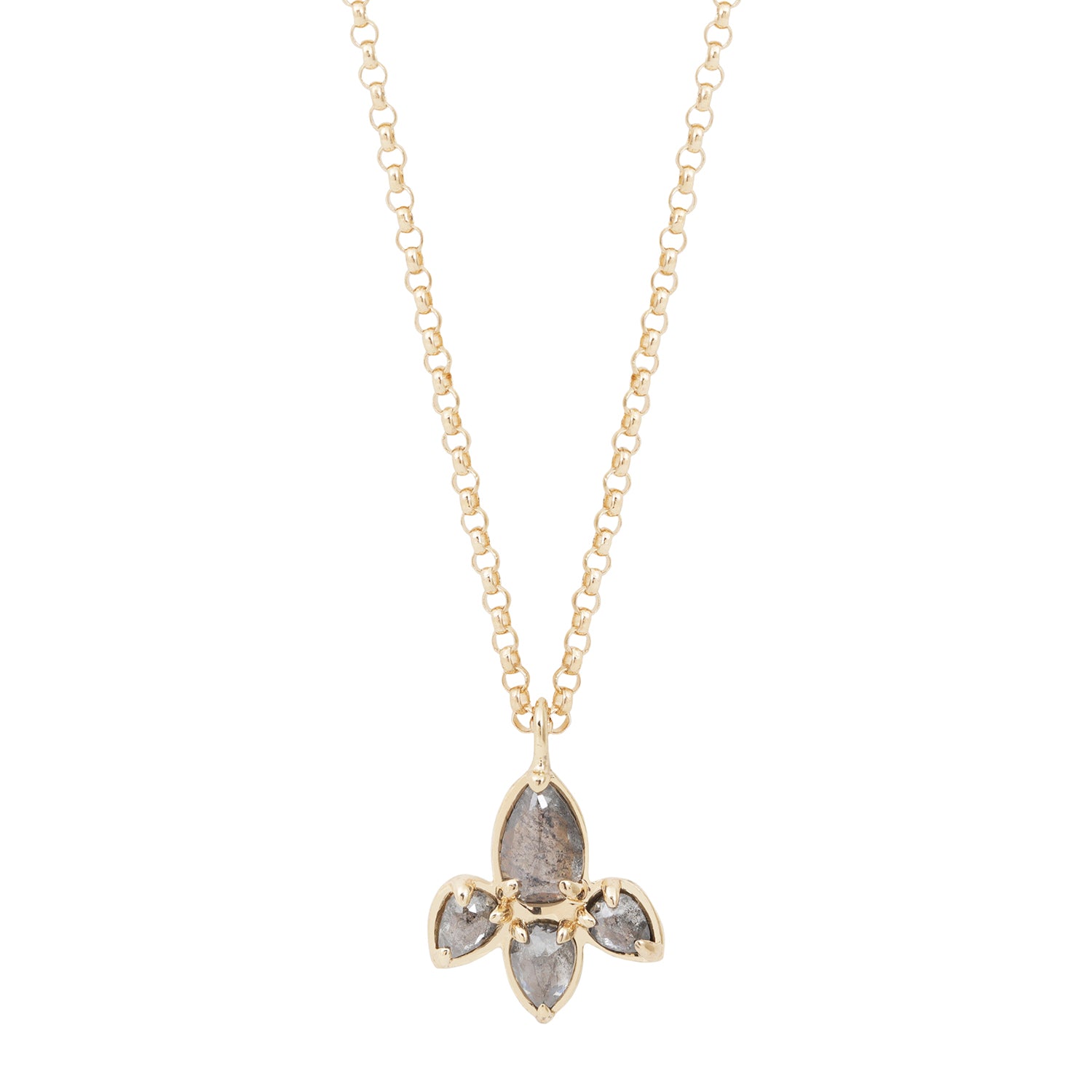 Diamond Lotus Necklace
