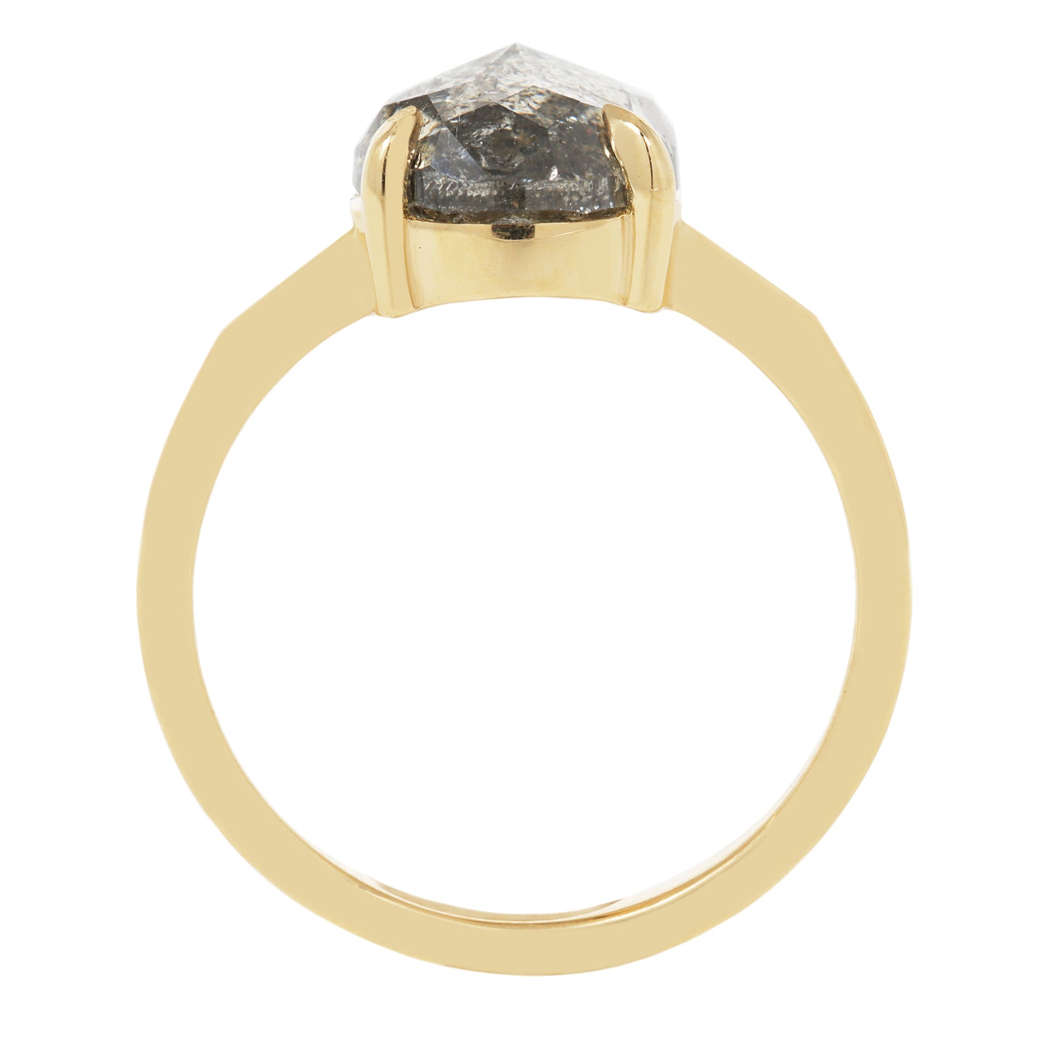 Glacier Gray Pear Diamond Ring