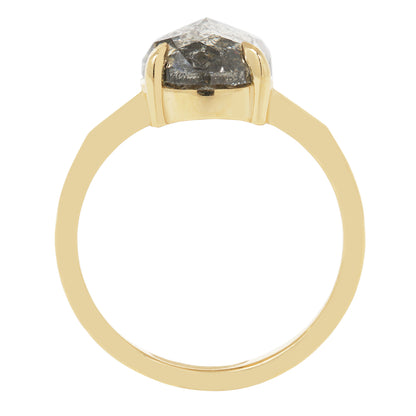 Glacier Gray Pear Diamond Ring