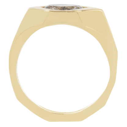 Speckled Eye Marquise Signet Ring
